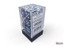 Gemini Steel-Teal/white 16mm d6 Dice Block (12 dice) - CHX26656